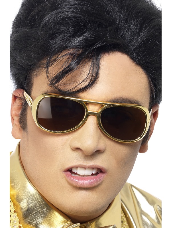 gold Elvis glasses