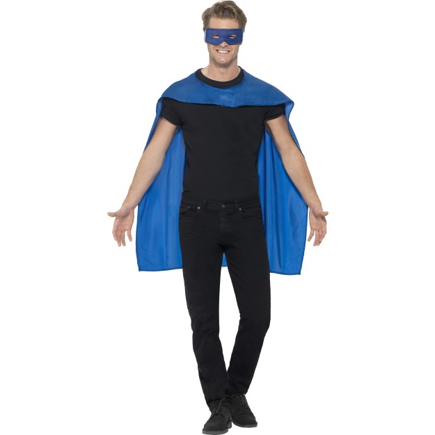 Superhero Cape and Mask- BLUE