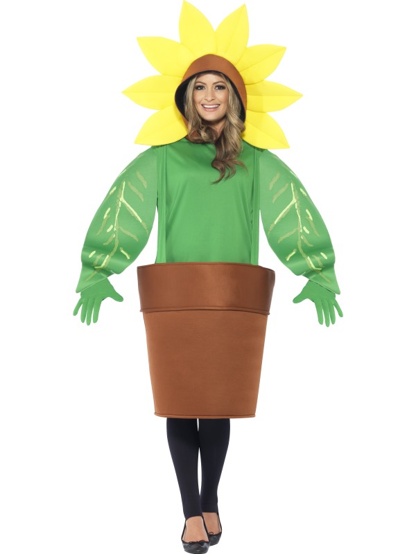 Sunflower Costume, with Top with Attached Hood