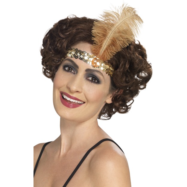 Gold flapper headband