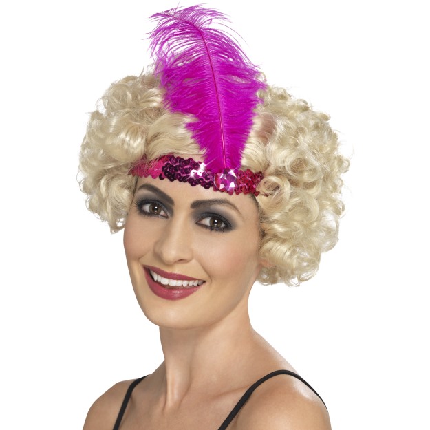 Pink flapper headband