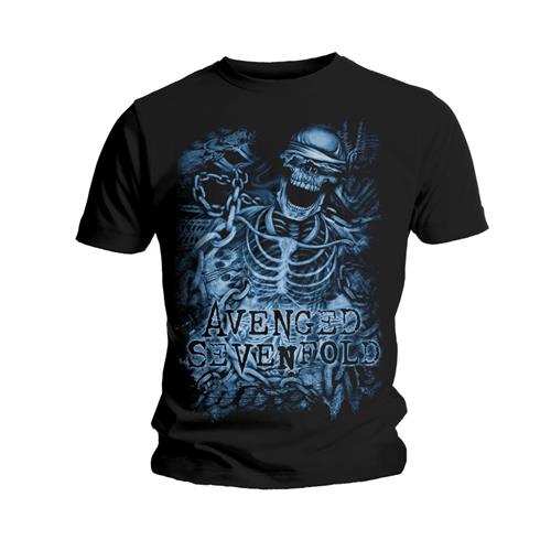 Avenged Sevenfold Men's Tee: Chained Skeleton