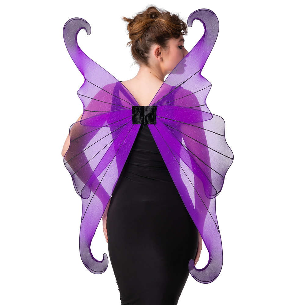 Dark Fairy Wings Bk/Purple
