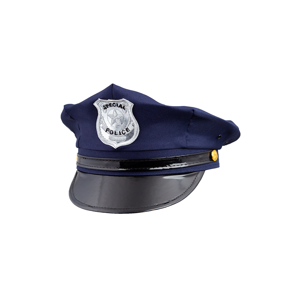 Deluxe US Cop Hat -Blue