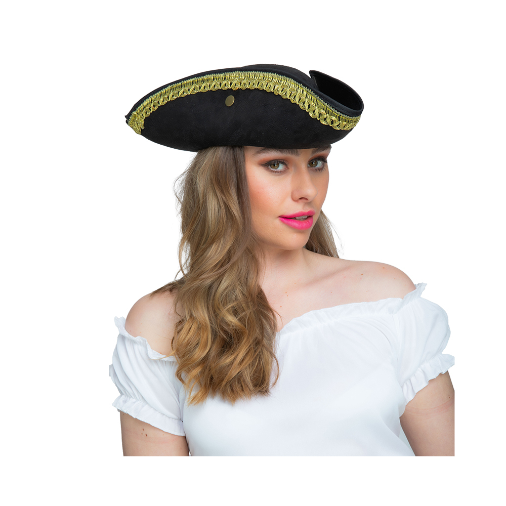 Dxl Pirate Hat w/Gold Rim