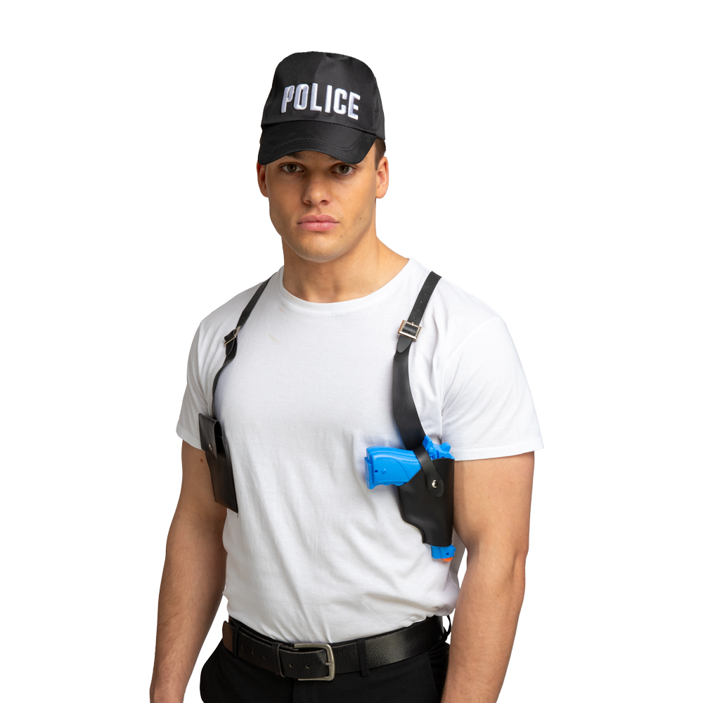 Police Shoulder Holster and Gun