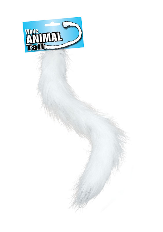 White animal tail