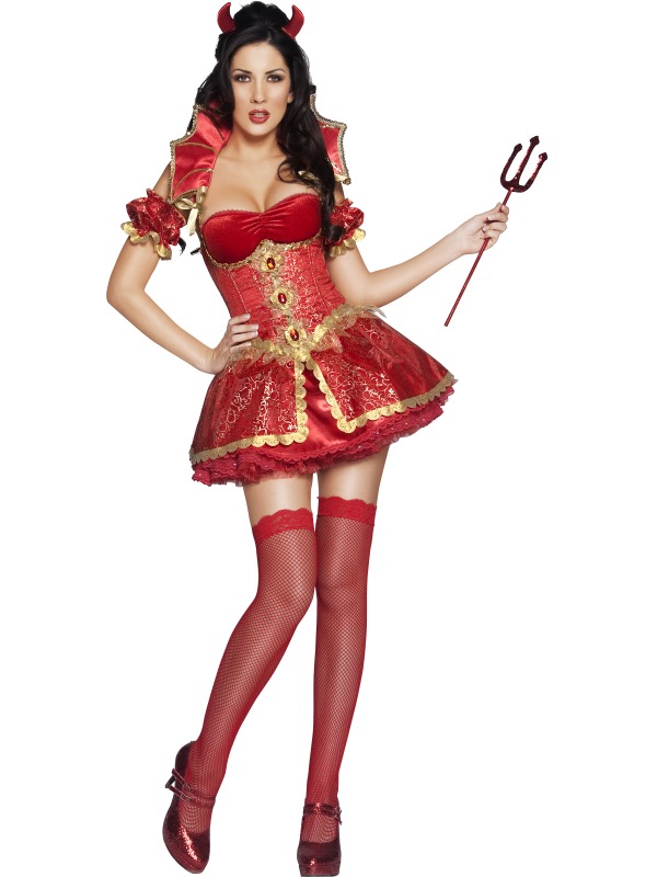 Fever Boutique Devil Costume, Red