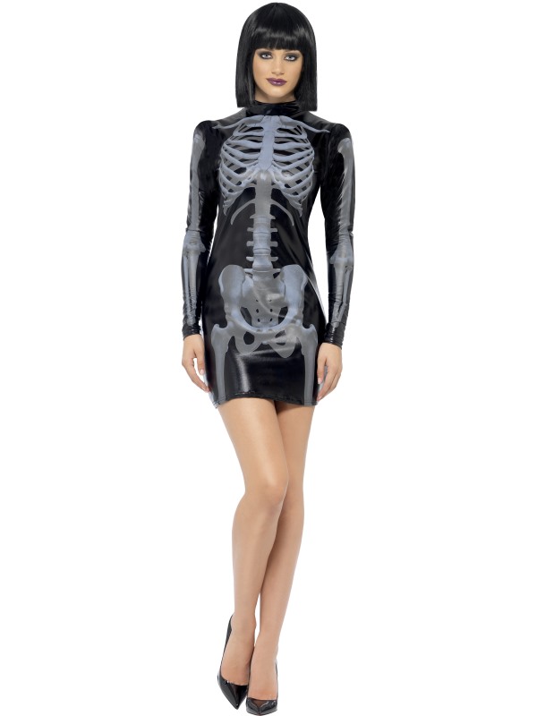 Fever Miss Whiplash Skeleton Costume