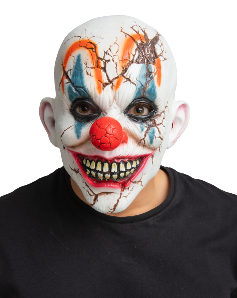 Cracked Head Clown Mask