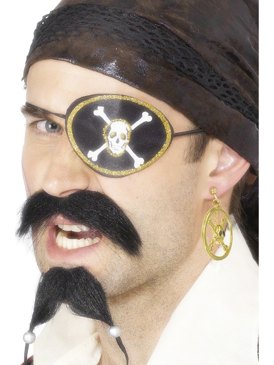 Pirate Satin Eyepatch and Earring