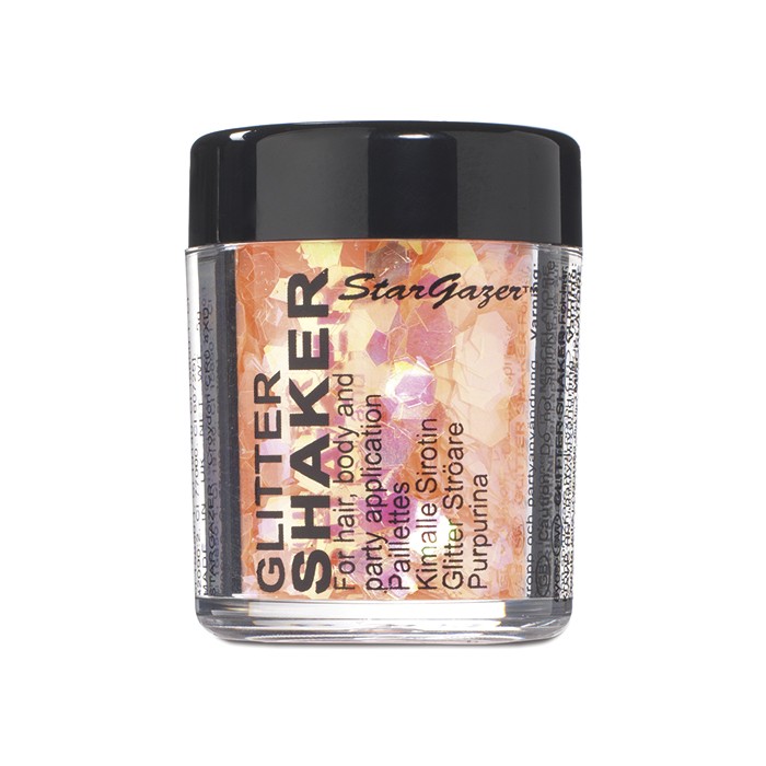 UV Orange Chunky Glitter Shaker
