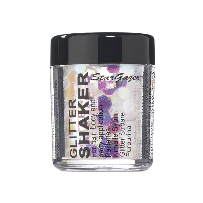 UV White Chunky Glitter Shaker