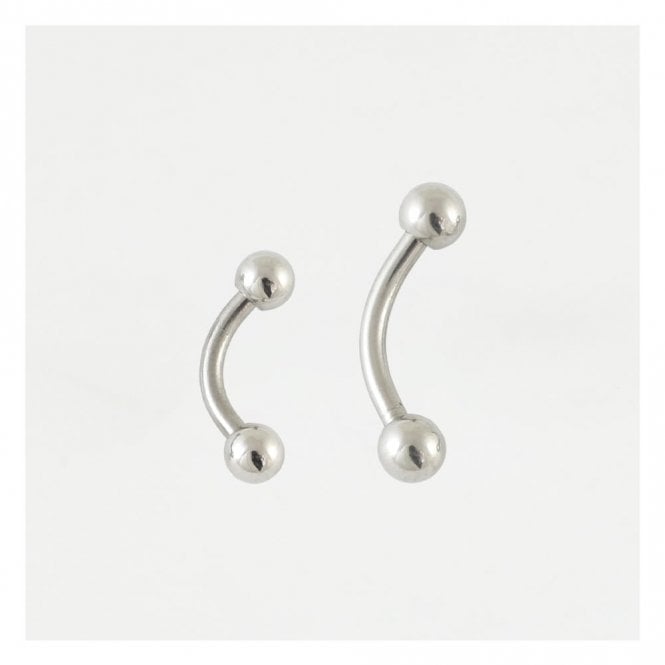 1.2mm Surgical Steel Curved Barbell